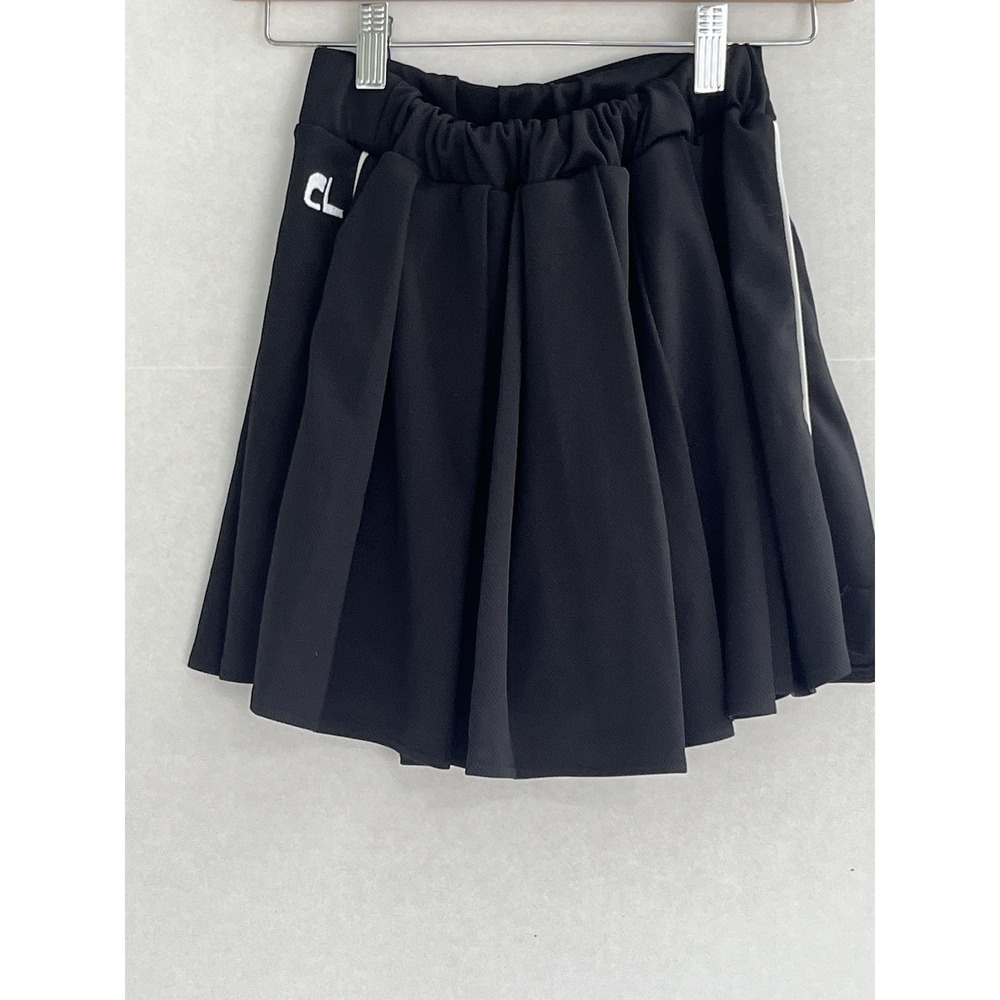 Ciro Lucia Tennis Skirt Womens Size XS Black Pleated - Picture 4 of 11